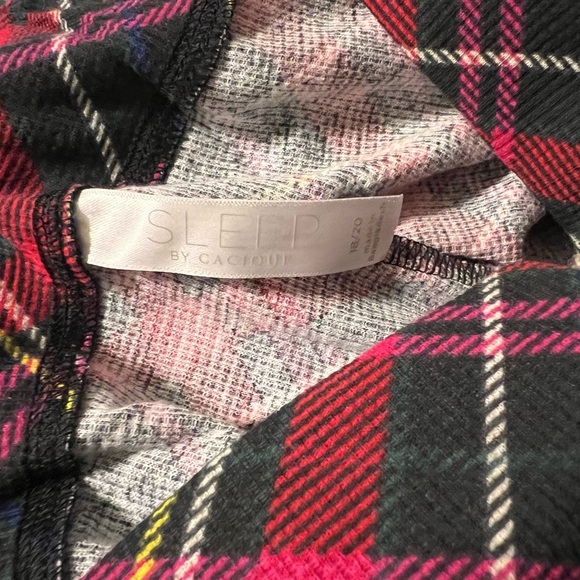 NWT Sleep by Cacique Lane Bryant Thermal Pajama Set Holiday Plaid - Picture 9 of 9